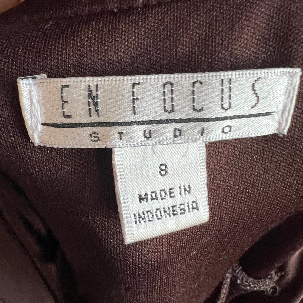 Vintage Brown Babydoll Mini Dress 2000s Vintage Retro‎ 90s Sz 8 - Picture 4 of 7